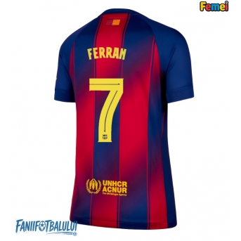 Barcelona Ferran Torres #7 Tricou Fotbal Replică 2025-26 Femei Acasa